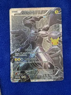 Pokemon TCG Celebrations 25th Anniversary Reshiram And Zekrom Full Art Near Mint - Image 3