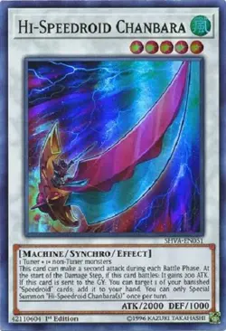 Hi-Speedroid Chanbara - SHVA-EN051 - Super Rare 1st Edition Yugioh - Image 1