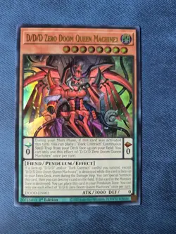 Yu-Gi-Oh D/D/D Zero Doom Queen Machinex Ultra Rare Dood-en003. Nm. - Image 1