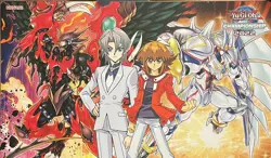 Yu-Gi-Oh Jaden & Aster Phoenix Playmat High Quality Rubber Mat and Print - Image 1