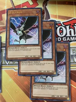 D.D. Crow (3x) LCKC-EN081 - Ultra Rare 1st Edition NM Edison Yugioh - Image 1