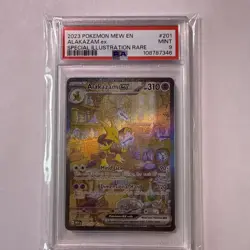 Pokemon TCG Alakazam EX 151 SIR Card Scarlet & Violet 201/165 PSA 9 Mint - Image 1