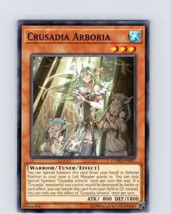 Yu-Gi-Oh TCG Crusadia Arboria CYHO-EN007 Unlimited Regular Common Card NM - Image 1