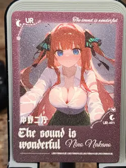 Nino Nakano Reluctant To Leave Card Goddess Story Anime Waifu CCG UR UR-027 - Image 1