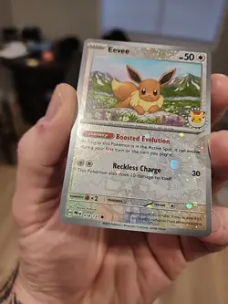 Eevee - (Pokemon Day 2025) (Reverse Cosmos Holo) 074/131 Miscellaneous Cards... - Image 3