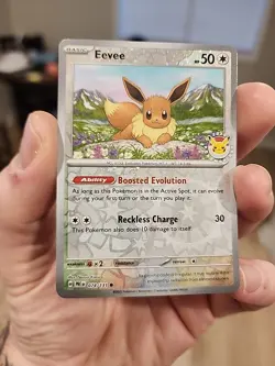 Eevee - (Pokemon Day 2025) (Reverse Cosmos Holo) 074/131 Miscellaneous Cards... - Image 4