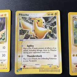 Pokemon PIKACHU Black Star Promo HOLO RARE Three Card Lot/Bundle - Image 2