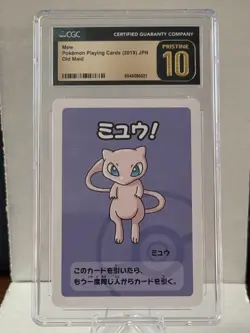 2019 Pokemon Playing Card Old Maid, JPN Mew, CGC 10 Pristine - Image 1