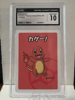 🔥Charmander Old Maid Pokemon Playing Card CGC 10 GEM MINT 2019 Japanese CUTE!✨ - Image 1