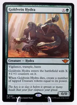 Goldvein Hydra | MTG OTJ | Mythic NM | Green Hydra Treasure Commander EDH - Image 1