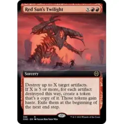 RED SUN'S TWILIGHT (EXTENDED ART) X4 Phyrexia: All Will Be One ONE Magic MTG - Image 1