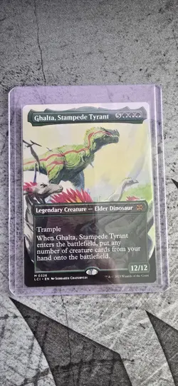 Mtg Ghalta, Stampede Tyrant Borderless The Lost Caverns of Ixalan NM Mythic - Image 4