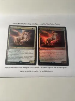 Seraphic Steed Outlaws If Thunder Junction MTG (x2: 1 Foil) IN HAND - Image 1