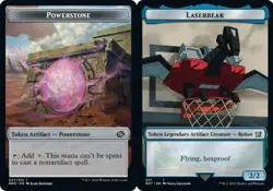 Powerstone Token // Laserbeak Token Double-Sided Token - Foil - The Brothers' Wa - Image 1