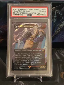 Kuja, Genome Sorcerer (Borderless Surge Foil) MTG Final Fantasy #0544 PSA 10 - Image 1