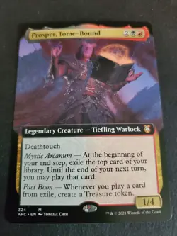 1x - Prosper, Tome-Bound - (extended art) - CMR: Forgotten Realms - NM MTG - Image 1