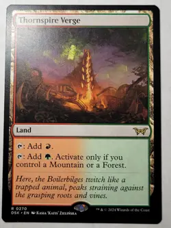 Thornspire Verge Duskmourn Regular Rare Land DSK 270 mtg NM/M - Image 1
