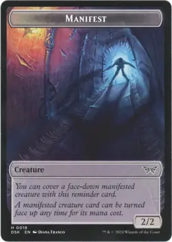 Everywhere / Manifest Double-Sided Token - Duskmourn: House of Horror - MTG - Image 2