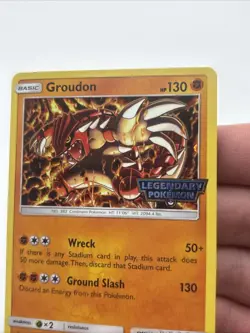 Groudon 81/168 Legendary Pokemon Stamped Gamestop Promo Cosmos Holo Unsealed NM - Image 3