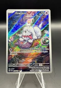 Pokemon TCG Scarlet & Violet Base Set Holo Illustration Rare Greavard 214/198 - Image 1
