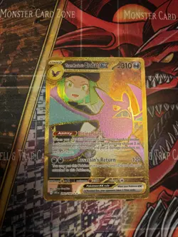 Pokemon Team Rocket's Crobat EX 242/182 Destined Rivals Gold Secret Rare M/NM - Image 1