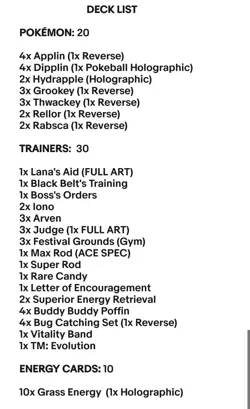 Hydrapple & Dipplin "Festival Lead" Pokemon TCG - OutTheBoxTCG Custom Meta Decks - Image 2