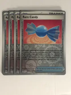 Pokemon TCG Scarlet & Violet 4x Playset Reverse Holo Rare Candy 191/198 NM - Image 1