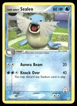 Pokemon Tcg Sealeo #31 Pokemon Team Magma & Team Aqua LP - Image 1