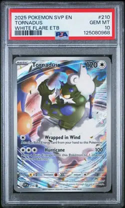 PSA 10 Tornadus #210 White Flare ETB Promo Pokemon English SVP-EN 2025 - USA - Image 1
