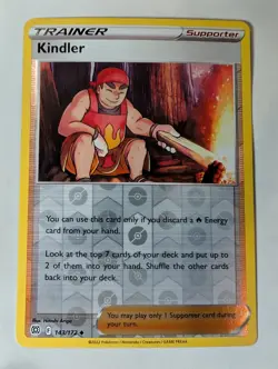 Kindler 143/172 Brilliant Stars Pokemon Reverse Holo Foil Nice! - Image 1