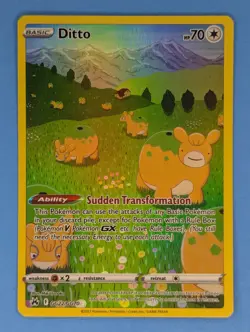 Ditto GG22/GG70 Pokemon TCG Ultra Rare Crown Zenith: Galarian Gallery Near Mint - Image 1