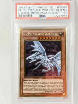YuGiOh 2017 Blue-Eyes Alternative White Dragon DSOD 1st Ed MVP1-ENG46 PSA 10 - Image 1