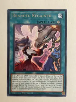 Branded Regained MP23-EN196 1st Edition Rare NM Yugioh - Image 1