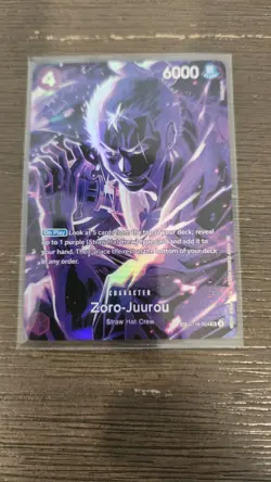 One Piece Card Game Zoro-Juurou ST18-004 Super Rare English Edition SP - Image 4