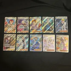 Pokemon Card Lot 10x Card Holo Trainer Full Art Ultra Rares TCG - Image 1
