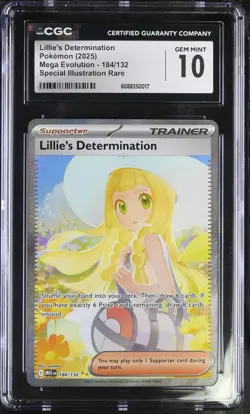 Lillie's Determination - 184/132 - SIR - Pokemon Card - CGC 10 Gem Mint - #429 - Image 1