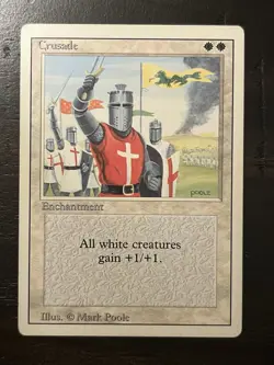 English - MTG Cruisade - Heavy Play - Revised Edition - Banned Card - Image 1