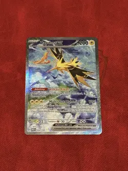 Pokemon TCG Zapdos EX 202/165 Scarlet & Violet 151 SIR Holo NM Card English - Image 1