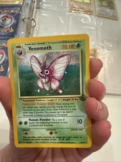 Pokemon TCG Jungle Venomoth Holo Rare Card 13/64 Vintage 1999 - Image 1