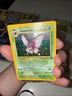 Pokemon TCG Jungle Venomoth Holo Rare Card 13/64 Vintage 1999 - Image 4