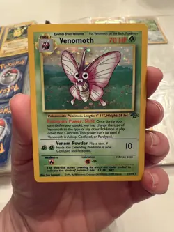 Pokemon TCG Jungle Venomoth Holo Rare Card 13/64 Vintage 1999 - Image 5