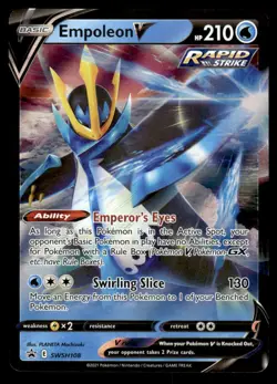 Pokemon TCG SWSH: Sword & Shield Promo Cards #SWSH108 Empoleon V NM - Image 1