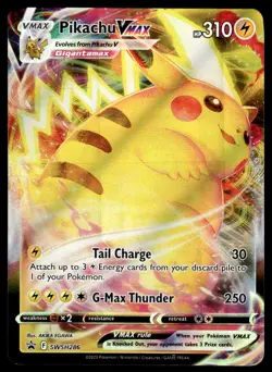 Pokemon TCG SWSH: Sword & Shield Promo Cards #SWSH286 Pikachu VMAX NM - Image 1