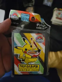 ⚡Pokemon 2023 World Championships Yokohama Pikachu Ramen Card Sleeves (64 ct.) - Image 1