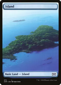 Island [FOIL] 2X Full Art Land - Double Masters - MINT - 2 PACK (BOTH VERSIONS) - Image 1