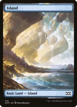 Island [FOIL] 2X Full Art Land - Double Masters - MINT - 2 PACK (BOTH VERSIONS) - Image 2