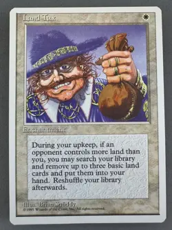 Land Tax- MTG Core Set 4th Edition Regular-Unplayed NM-Magic the Gathering - Image 1