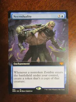 Magic The Gathering Innistrad Crimson Vow NECRODUALITY Extended Art MTG 362 - Image 1