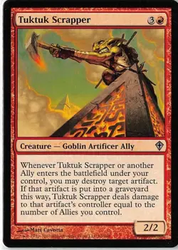 X4 Tuktuk Scrapper Worldwake LP/NM MTG Magic DNA GAMES - Image 1