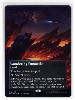MtG EOS Wandering Fumarole #90 Borderless / Stellar Sights Poster Non-Foil - Image 1